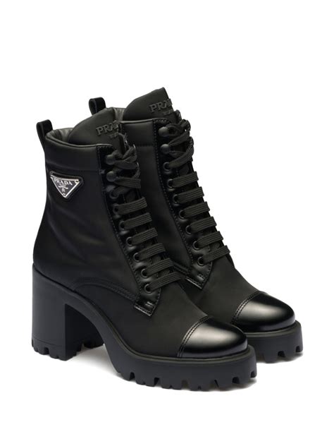 prada triangl|Prada triangle logo boots.